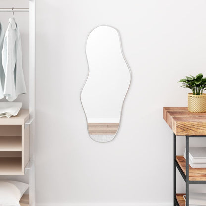 Wall Mirror Silver 80x35 cm