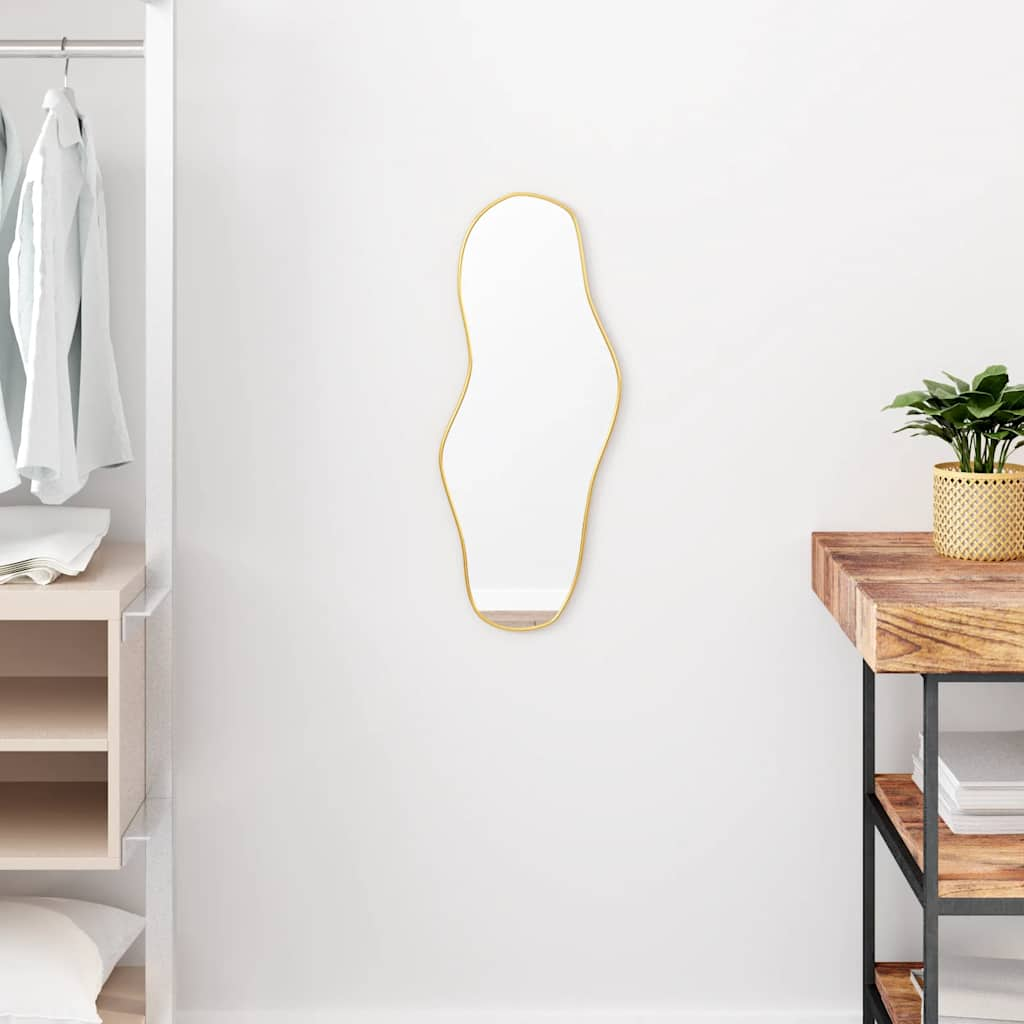 Wall Mirror Gold 60x25 cm