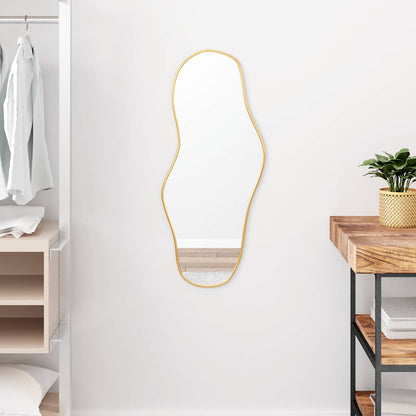 Wall Mirror Gold 80x35 cm