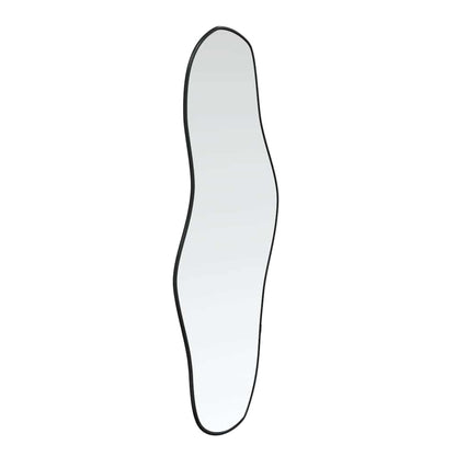 Wall Mirror Black 90x40 cm