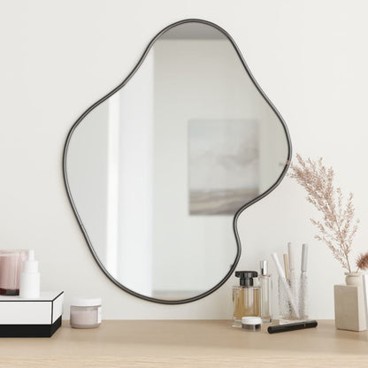 Wall Mirror Black 60x50 cm