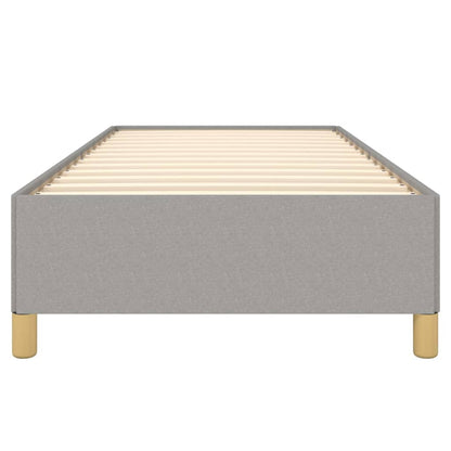 Bed Frame without Mattress Light Grey 90x190 cm Single Single Fabric