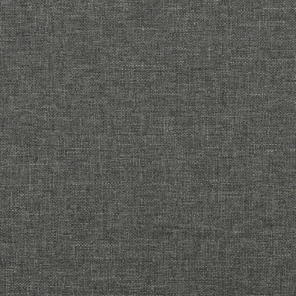 Bed Frame without Mattress Dark Grey 90x190 cm Single Single Fabric