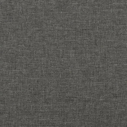 Bed Frame without Mattress Dark Grey 90x190 cm Single Single Fabric