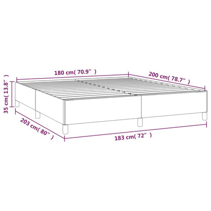 Bed Frame without Mattress White Super King Faux Leather