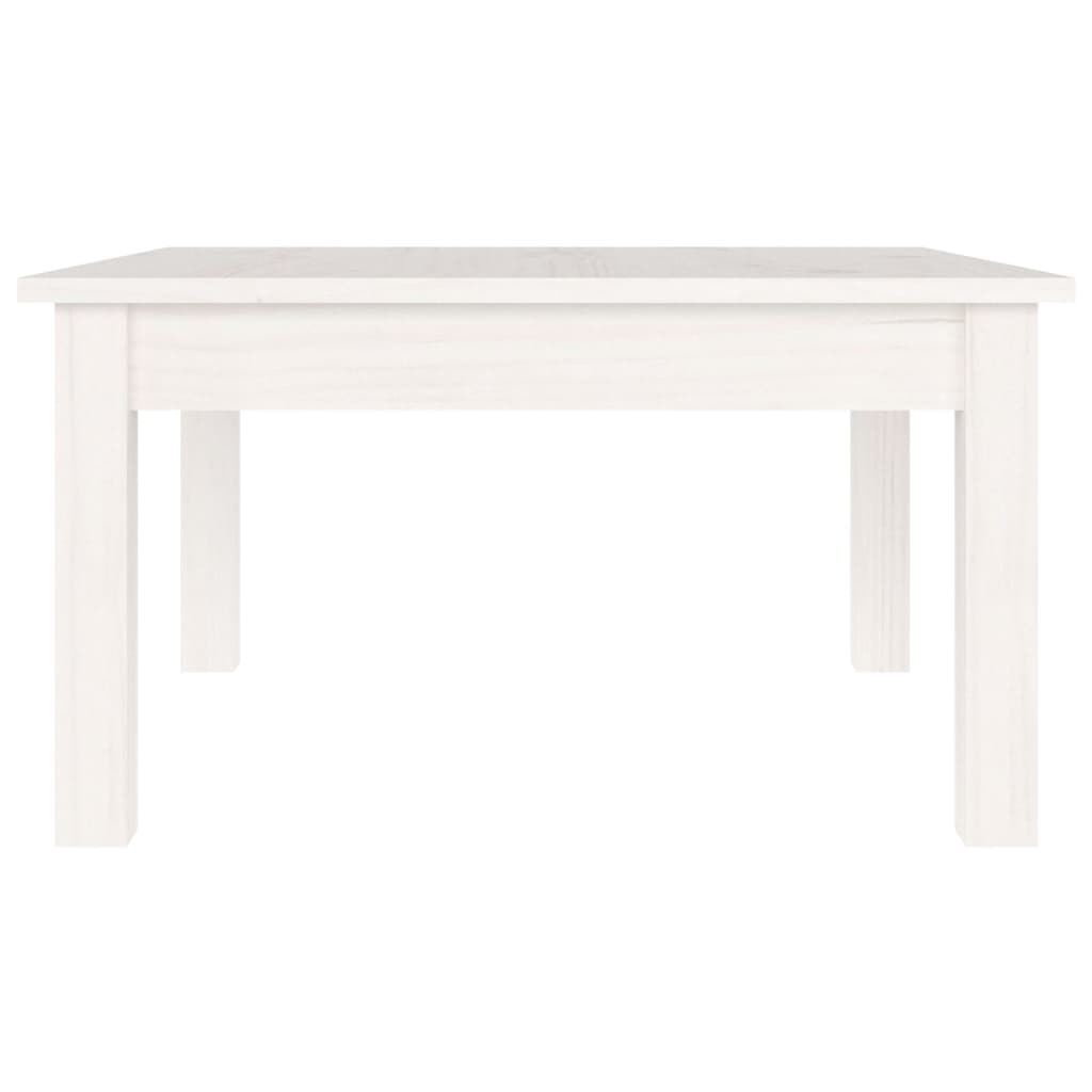 Coffee Table White 55x55x30 cm Solid Wood Pine