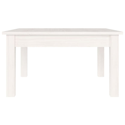 Coffee Table White 55x55x30 cm Solid Wood Pine