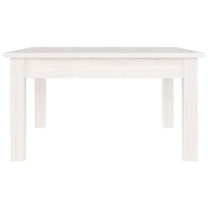 Coffee Table White 55x55x30 cm Solid Wood Pine