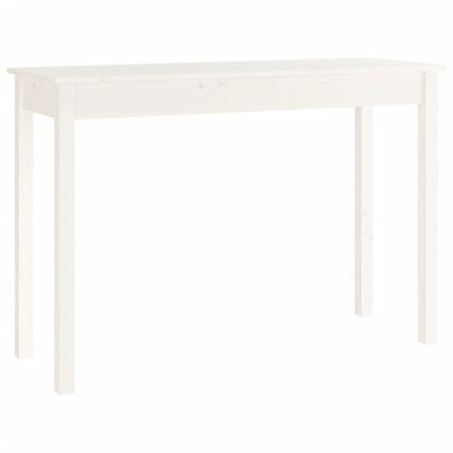 Console Table White 110x40x75 cm Solid Wood Pine