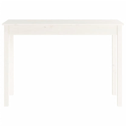 Console Table White 110x40x75 cm Solid Wood Pine