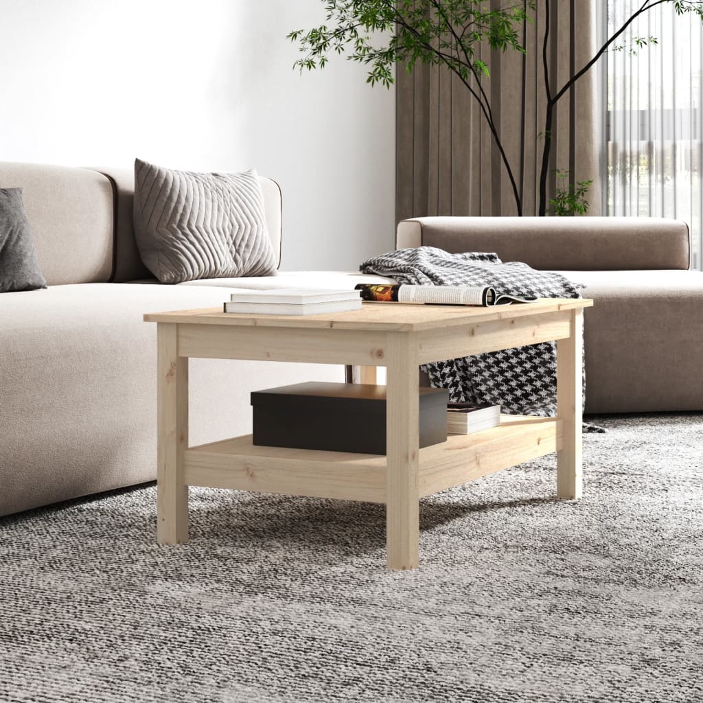 Coffee Table 80x50x40 cm Solid Wood Pine