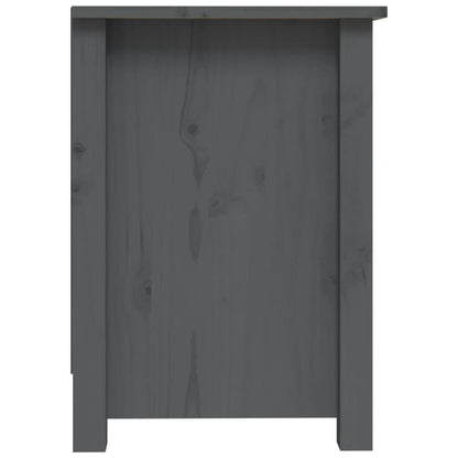 TV Cabinet Grey 103x36.5x52 cm Solid Wood Pine