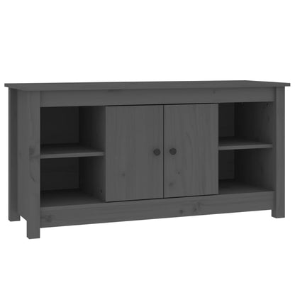 TV Cabinet Grey 103x36,5x52 cm Solid Wood Pine