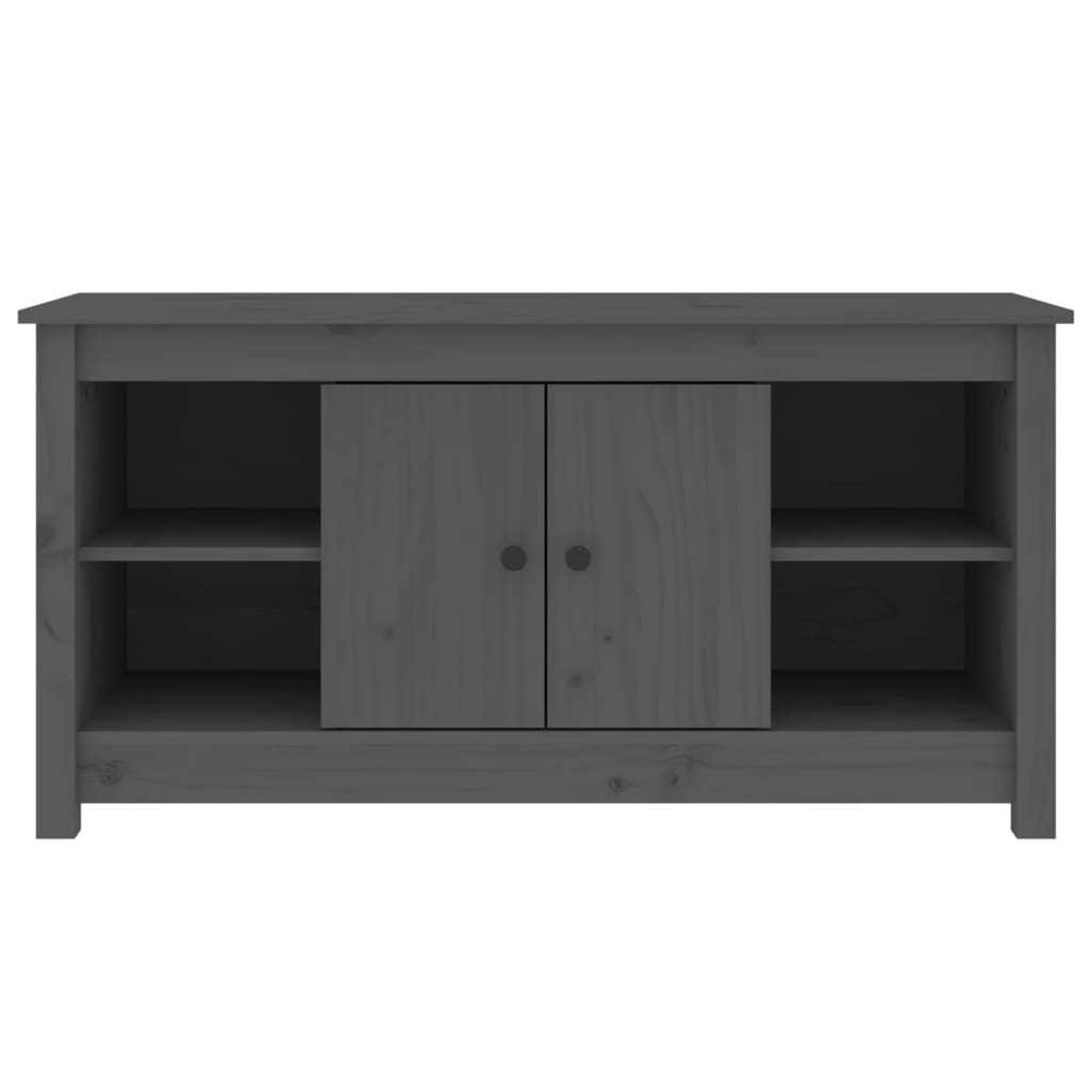 TV Cabinet Grey 103x36,5x52 cm Solid Wood Pine