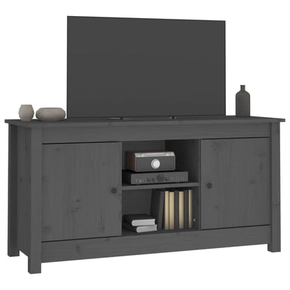 TV Cabinet Grey 103x36.5x52 cm Solid Wood Pine