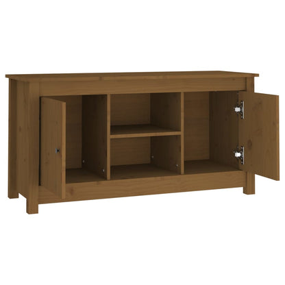 TV Cabinet Honey Brown 103x36.5x52 cm Solid Wood Pine