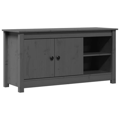 TV Cabinet Grey 103x36.5x52 cm Solid Wood Pine