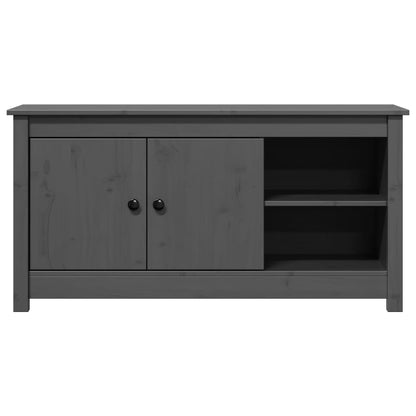 TV Cabinet Grey 103x36.5x52 cm Solid Wood Pine