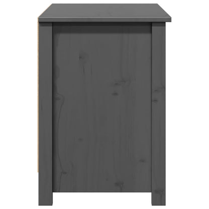 TV Cabinet Grey 103x36.5x52 cm Solid Wood Pine