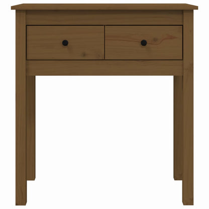 Console Table Honey Brown 70x35x75 cm Solid Wood Pine