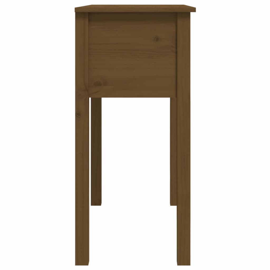 Console Table Honey Brown 70x35x75 cm Solid Wood Pine