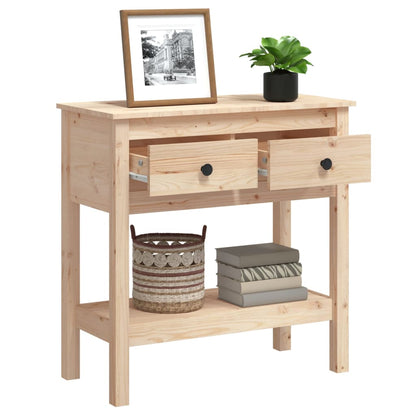 Console Table 75x35x75 cm Solid Wood Pine