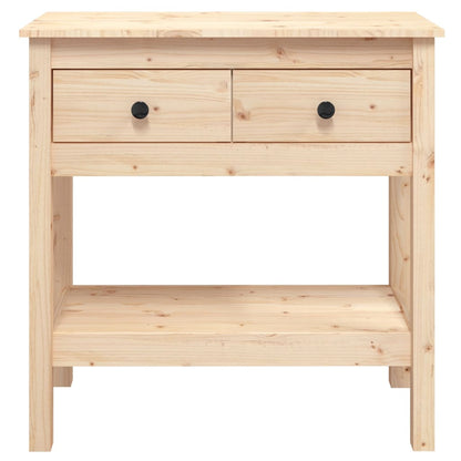 Console Table 75x35x75 cm Solid Wood Pine