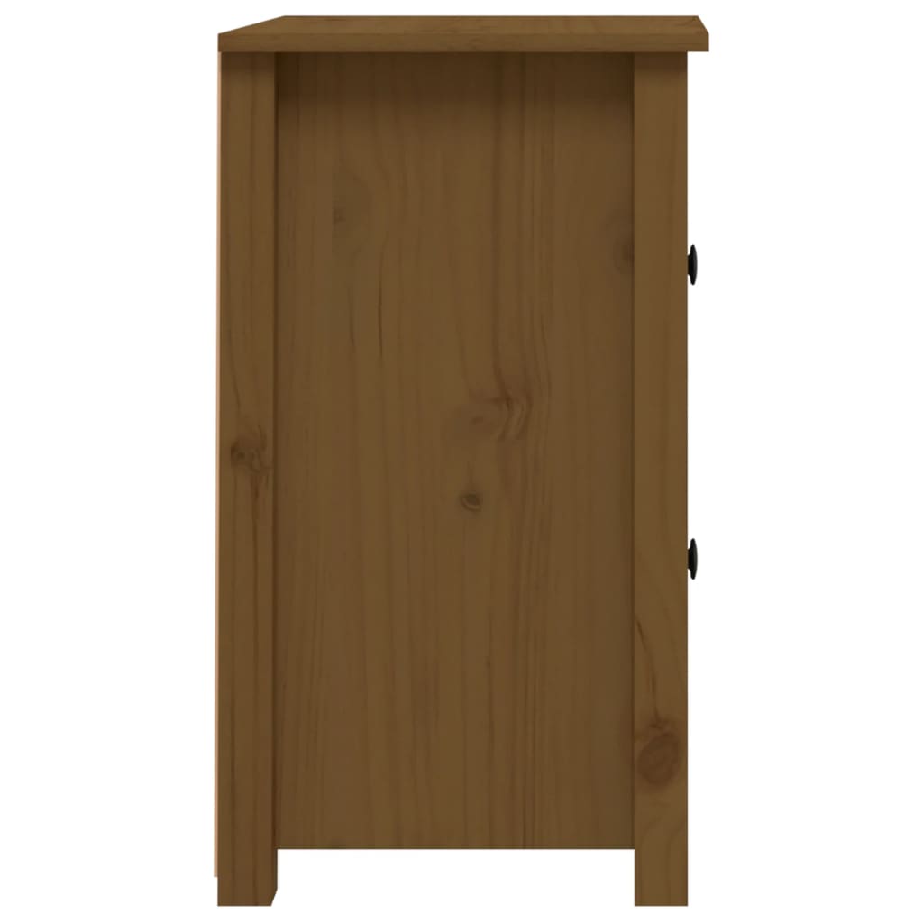 Bedside Cabinet Honey Brown 40x35x61.5 cm Solid Wood Pine