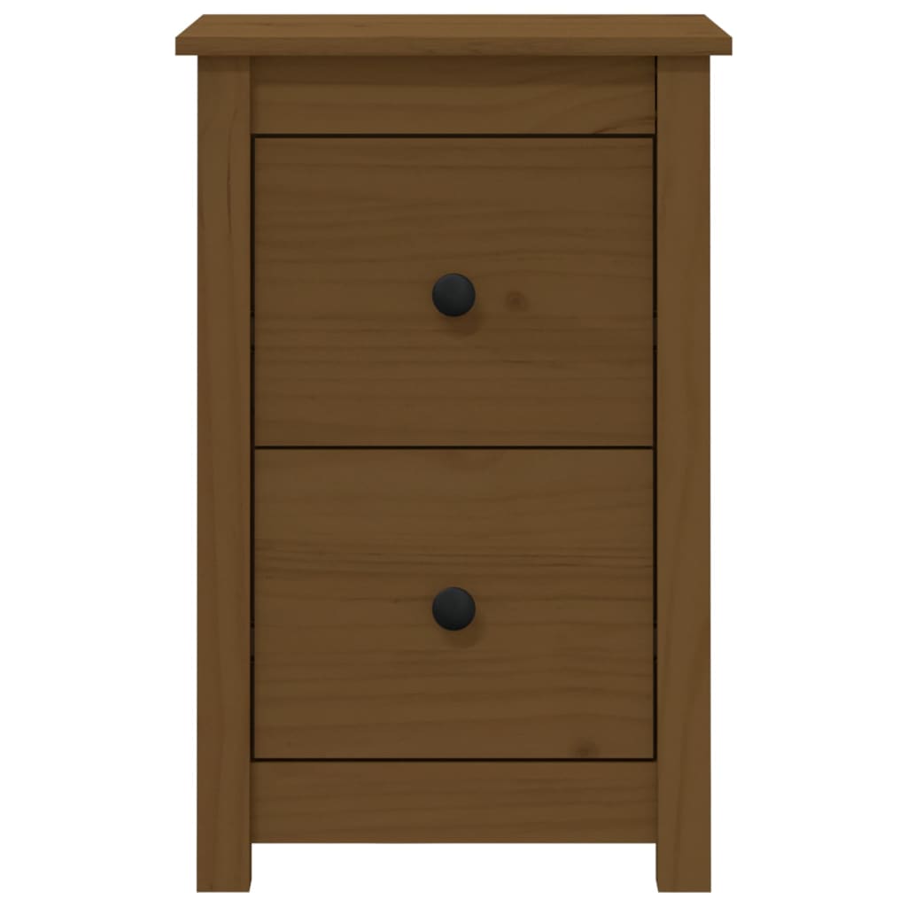 Bedside Cabinets 2 pcs Honey Brown 40x35x61.5 cm Solid Wood Pine