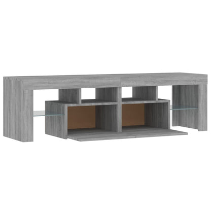 TV Cabinet with LED Lights Grey Sonoma 140x36.5x40 cm