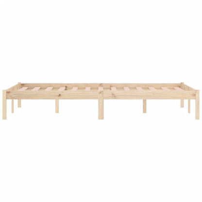 Bed Frame without Mattress 152x203 cm Solid Wood Pine Queen