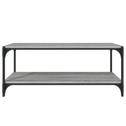 TV Cabinet Grey Sonoma 100x33x41 cm Engineered Wood and Steel