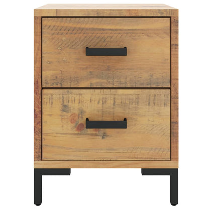 Bedside Cabinet Brown 36x30x45 cm Solid Pinewood