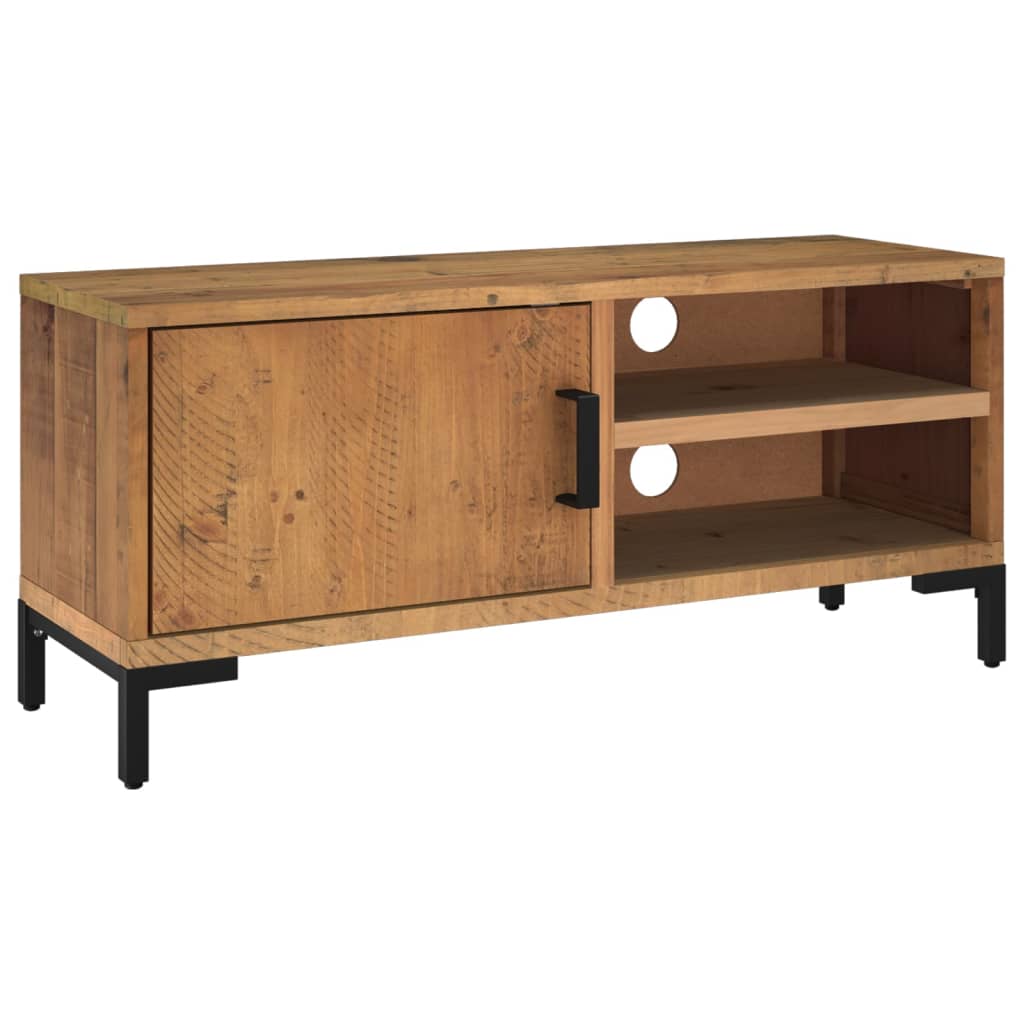 TV Cabinet Brown 90x30x40 cm Solid Pinewood