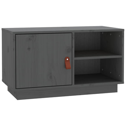 TV Cabinet Grey 70x34x40 cm Solid Wood Pine