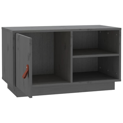 TV Cabinet Grey 70x34x40 cm Solid Wood Pine