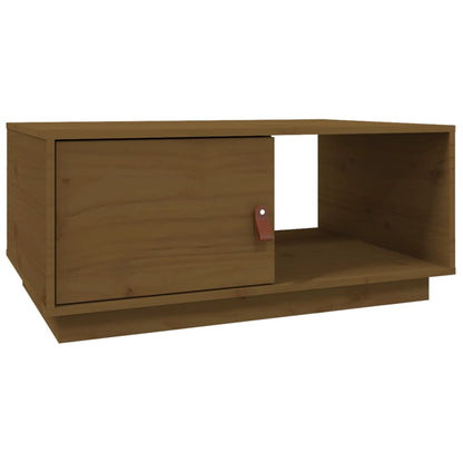Coffee Table Honey Brown 80x50x35.5 cm Solid Wood Pine