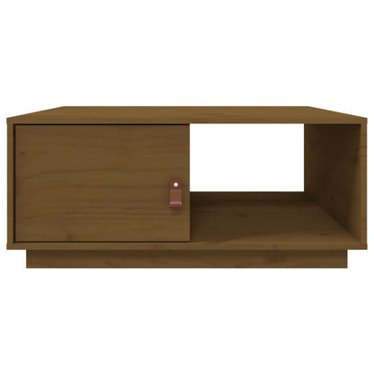 Coffee Table Honey Brown 80x50x35.5 cm Solid Wood Pine