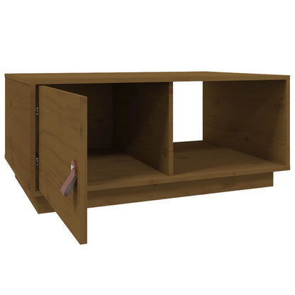 Coffee Table Honey Brown 80x50x35.5 cm Solid Wood Pine