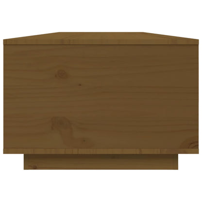 Coffee Table Honey Brown 80x50x35.5 cm Solid Wood Pine