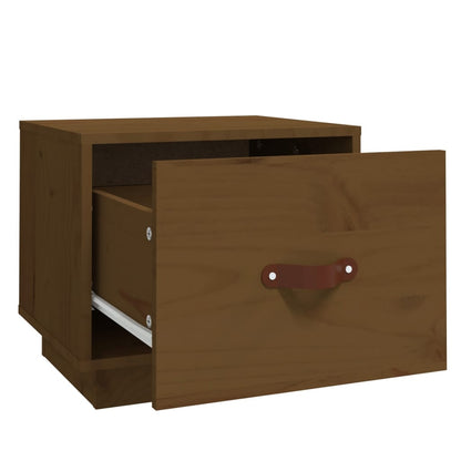 Bedside Cabinets 2 pcs Honey Brown 40x34x35 cm Solid Wood Pine