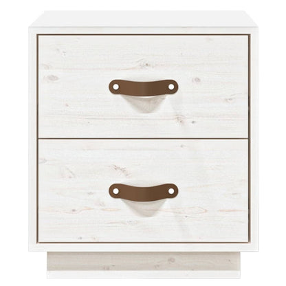 Bedside Cabinets 2 pcs White 40x34x45 cm Solid Wood Pine