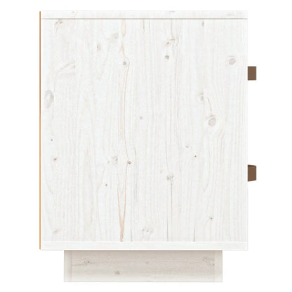 Bedside Cabinets 2 pcs White 40x34x45 cm Solid Wood Pine