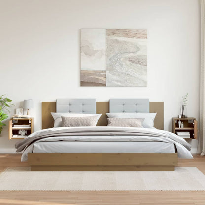 Wall Cabinets 2 pcs Honey Brown 31.5x30x30 cm Solid Wood Pine