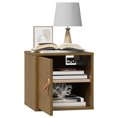Wall Cabinets 2 pcs Honey Brown 31.5x30x30 cm Solid Wood Pine