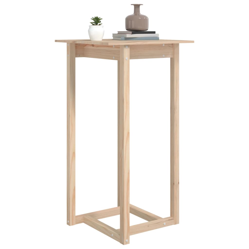 Bar Table 60x60x110 cm Solid Wood Pine