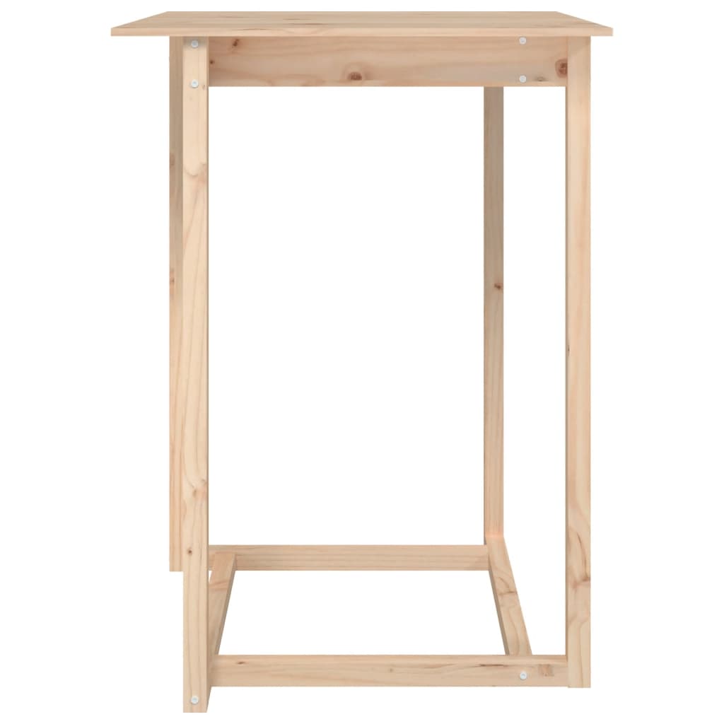 Bar Table 80x80x110 cm Solid Wood Pine