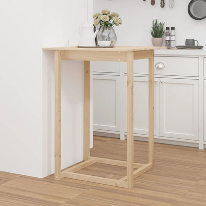 Bar Table 80x80x110 cm Solid Wood Pine