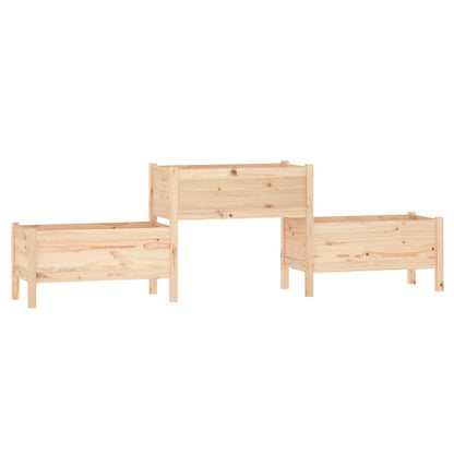 Planter 245.5x44x75 cm Solid Wood Pine