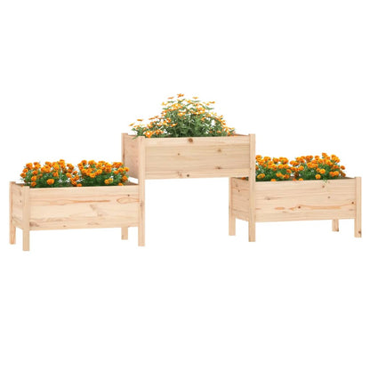 Planter 245.5x44x75 cm Solid Wood Pine